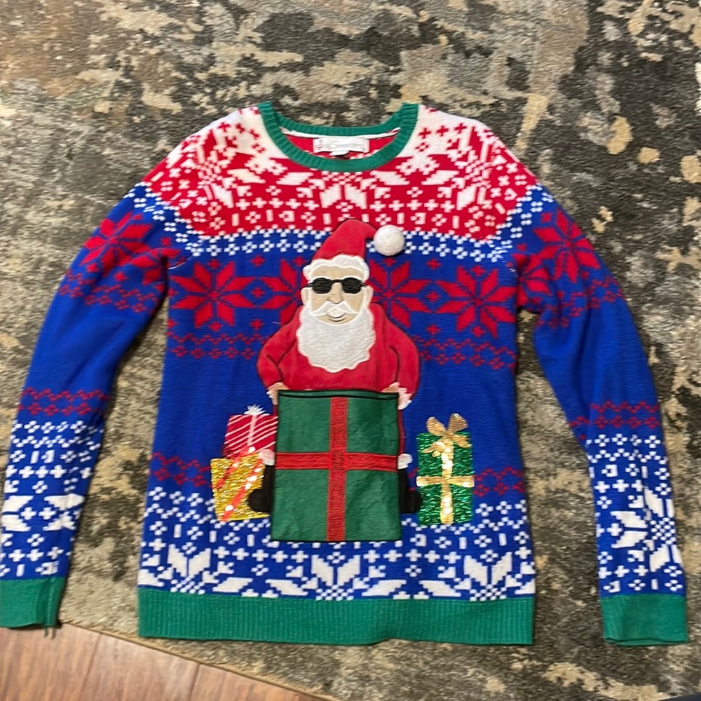 Santa Christmas Sweater | Medium | Jolly Sweaters